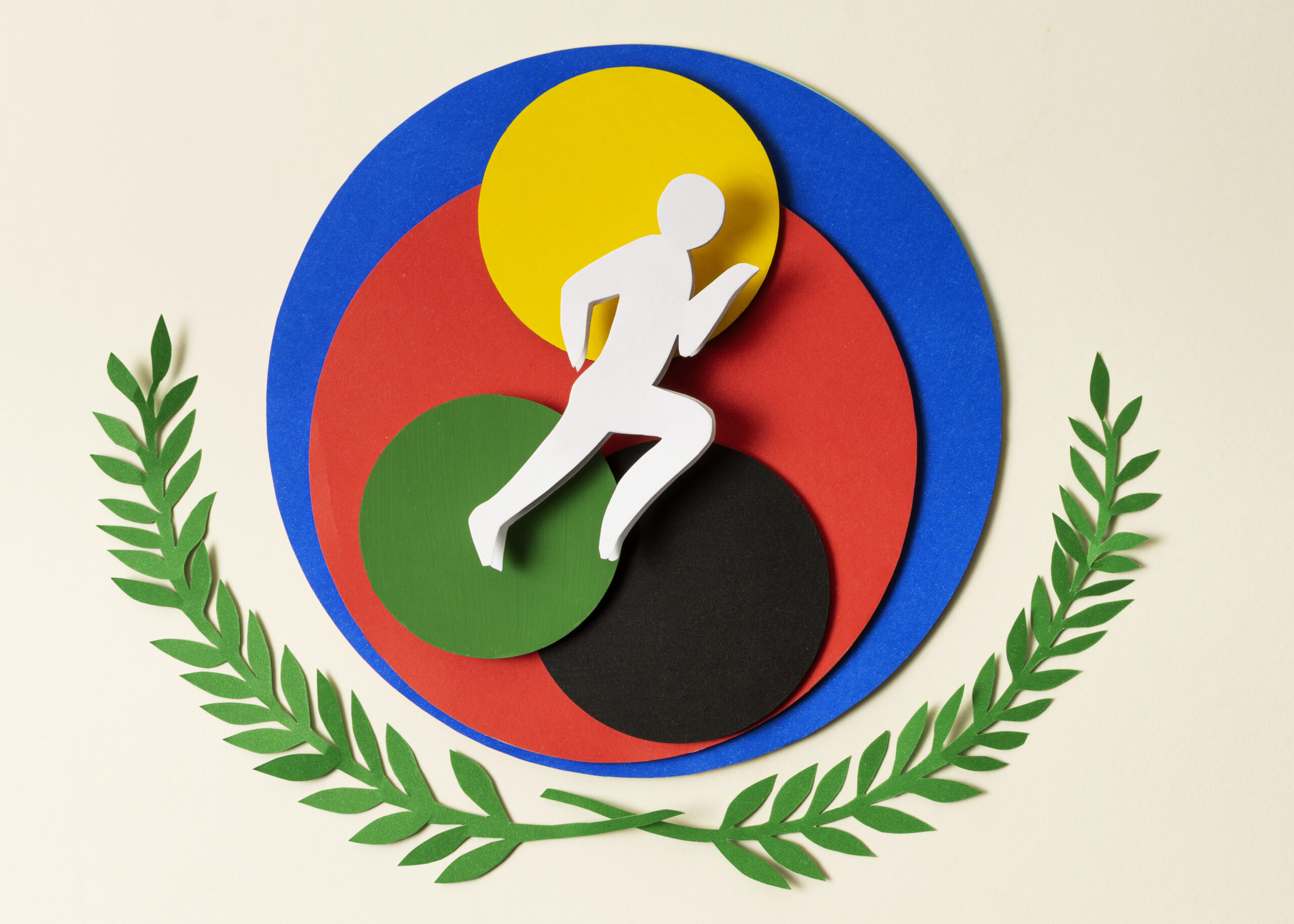arrangement-paper-style-athlete-colorful-circles
