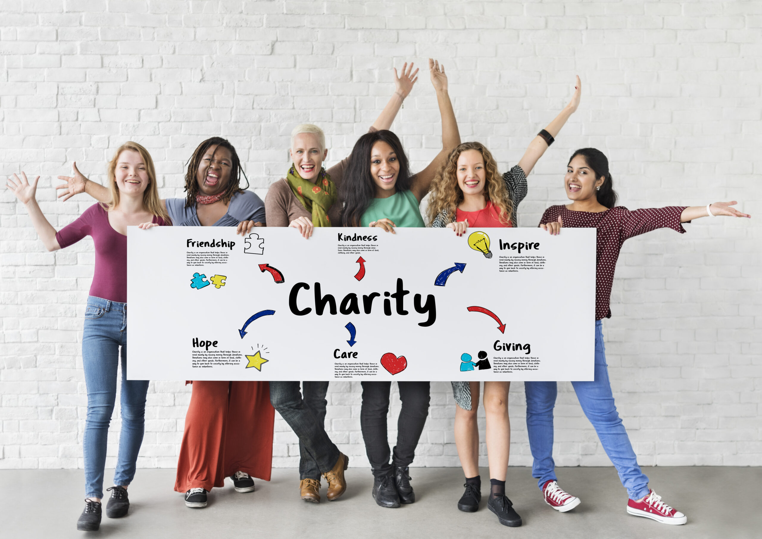 Charity Donations Help Support Giving Community Concept